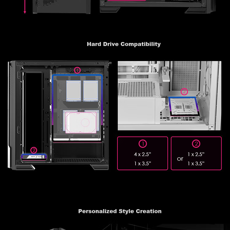 MSI Knife Edge 300R Black MPG VELOX 300R AIRFLOW PZ Desktop Computer Case (Built-In Graphics Card Bracket, 360mm Water Cooling Support, Compatible with ATX Rear-Mounted Motherboard) 13