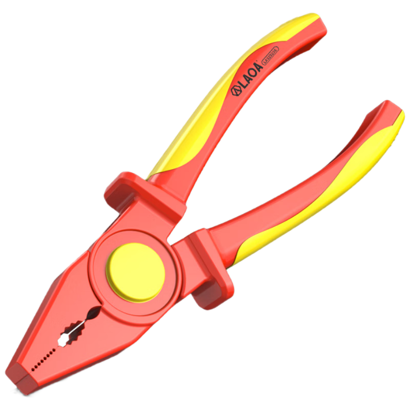 LAOA LA325206 Solid Insulated Steel Wire Pliers Flame Retardant 1000V Electrician 7-Inch Tong Pliers