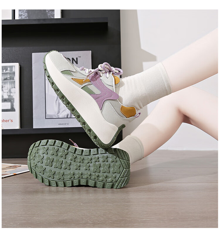 TonLion Women's Dad Sneakers 2026 Summer Height Increasing Thick Sole Casual Sports Shoes Pink Size 37 13