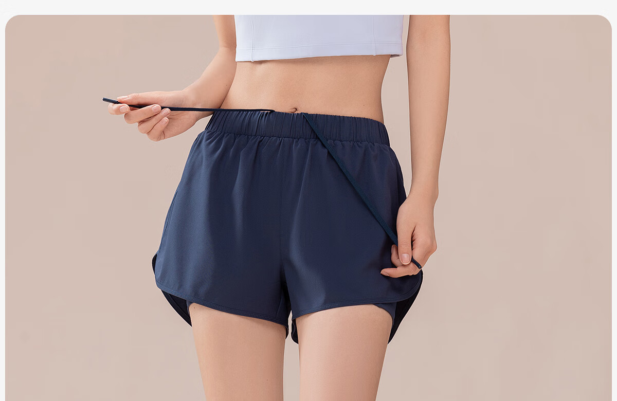 361° Women's Sports Running Shorts Anti-Exposure Yoga Layered Fitness Shorts 21