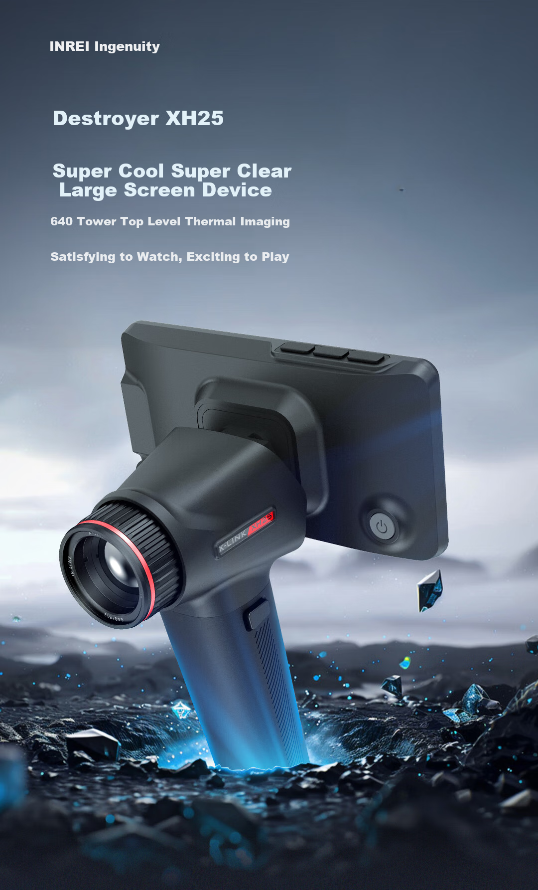 Yingrui XL19V2 Infrared Handheld Thermal Imaging High-Definition Large-Screen Search Device Helmet Modification Thermal Imager 1
