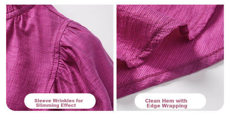 Mt [Candied Yangmei] Summer Elegant Small V-Neck Korean Style Ruffle Mid-Sleeve Blouse 12