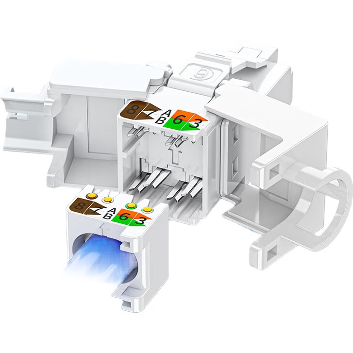 Разъём RJ45 SAMZHE MD61B, Cat6, без инструмента, 8P8C, для сетевого кабеля