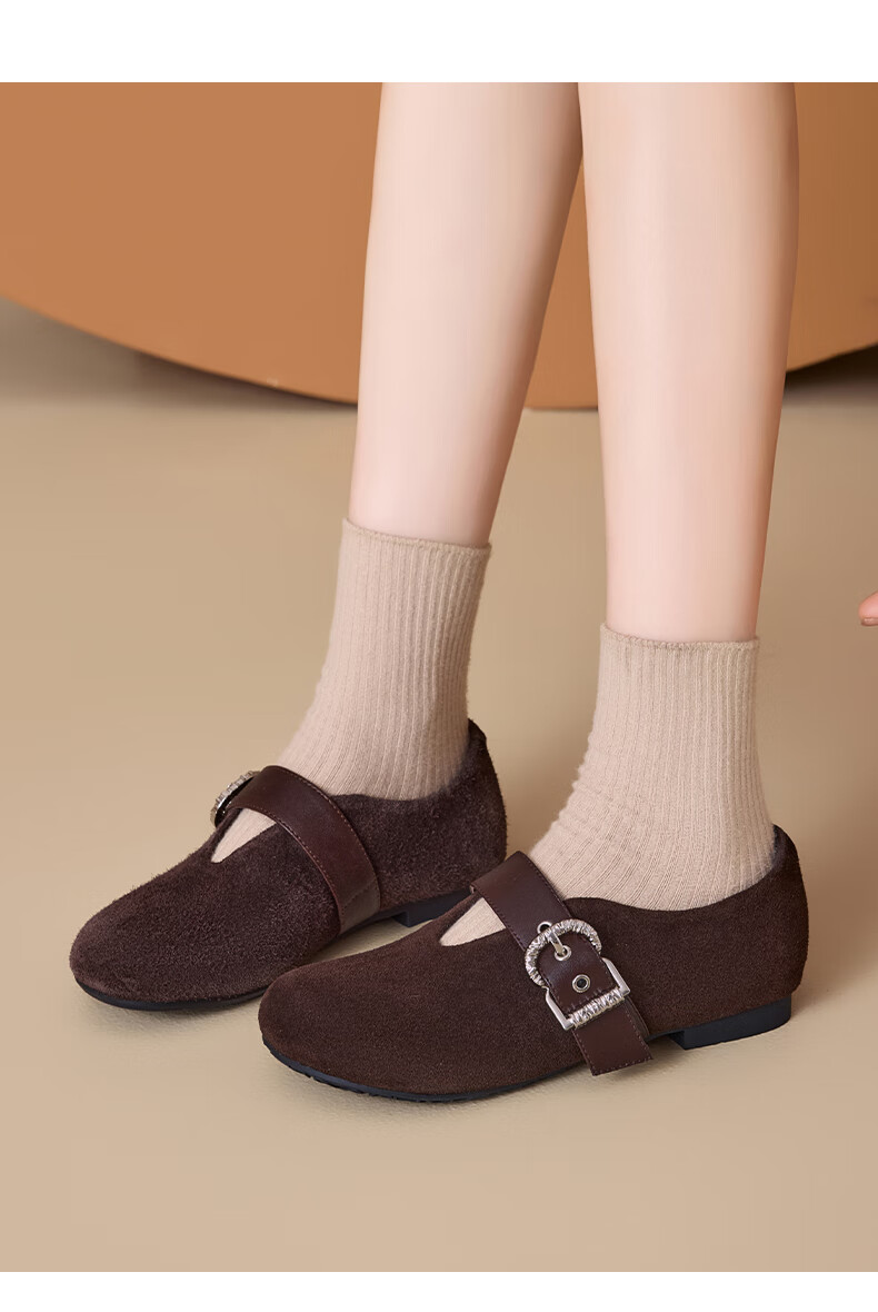 St&Sat Women's Hidden Heel Shallow Mouth Slip-On Shoes 2025 New Autumn Winter Retro Lazy Soft Sole Closed Toe Birkenstock Shoes 9
