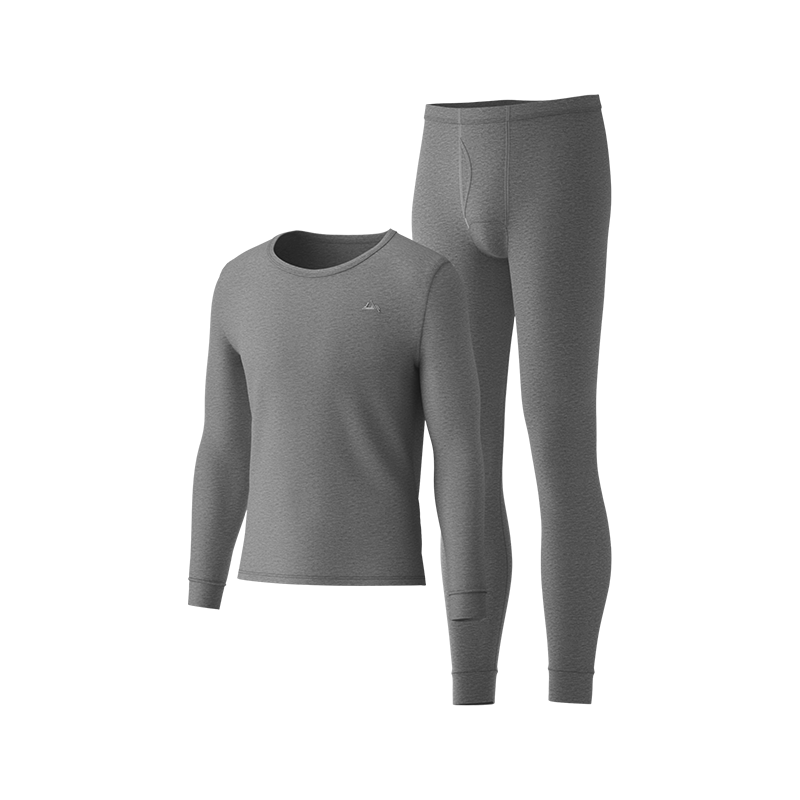 HLA 【Mountain Not High】 Autumn Thermal Underwear Set for Men and Women 25 New Pure Cotton 210g Antibacterial Mite-Resistant Thin Warm Innerwear