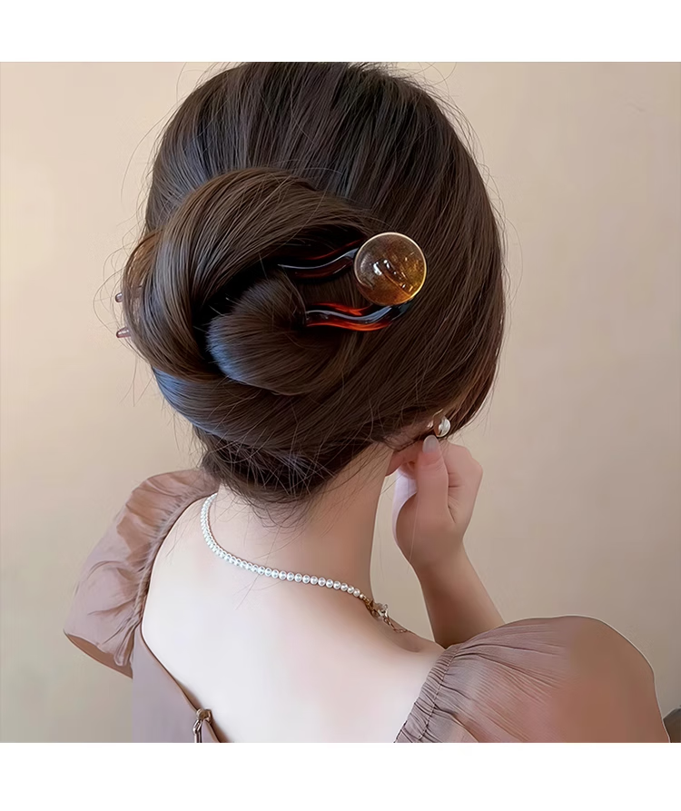 Gemon Minimalist U-Shaped Hairpin Ancient Style Women's High-End Hair Bun Tool 2025 New Hairpin Daily Commuting Hair Accessory 2