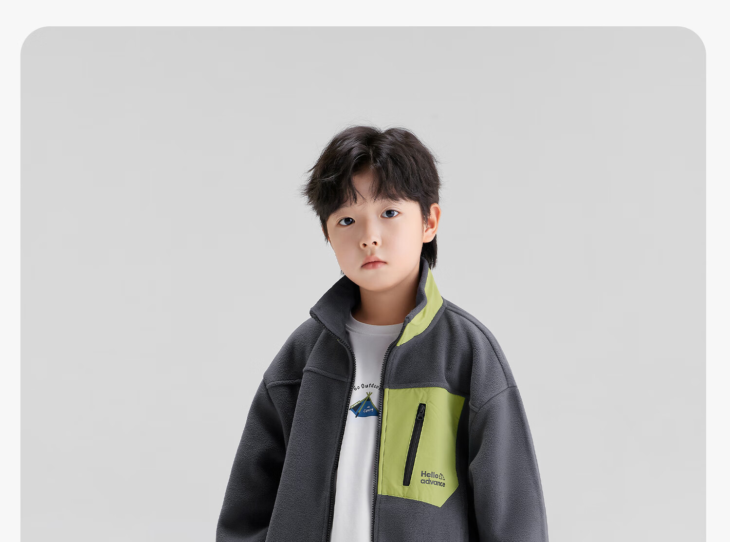 Zuoxi Boys' Fleece Jacket, 2026 New Spring Outerwear, Children's Heat-Resistant Anti-Static Fleece Coat, Blue, Size 150 29