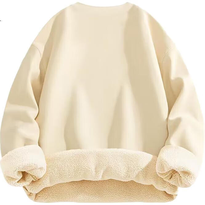 Мужской свитшот GENIOLAMODE с подкладкой из флиса, свитшот с круглым вырезом из шерсти ягненка, однотонный теплый удобный мужской топ для осени и зимы