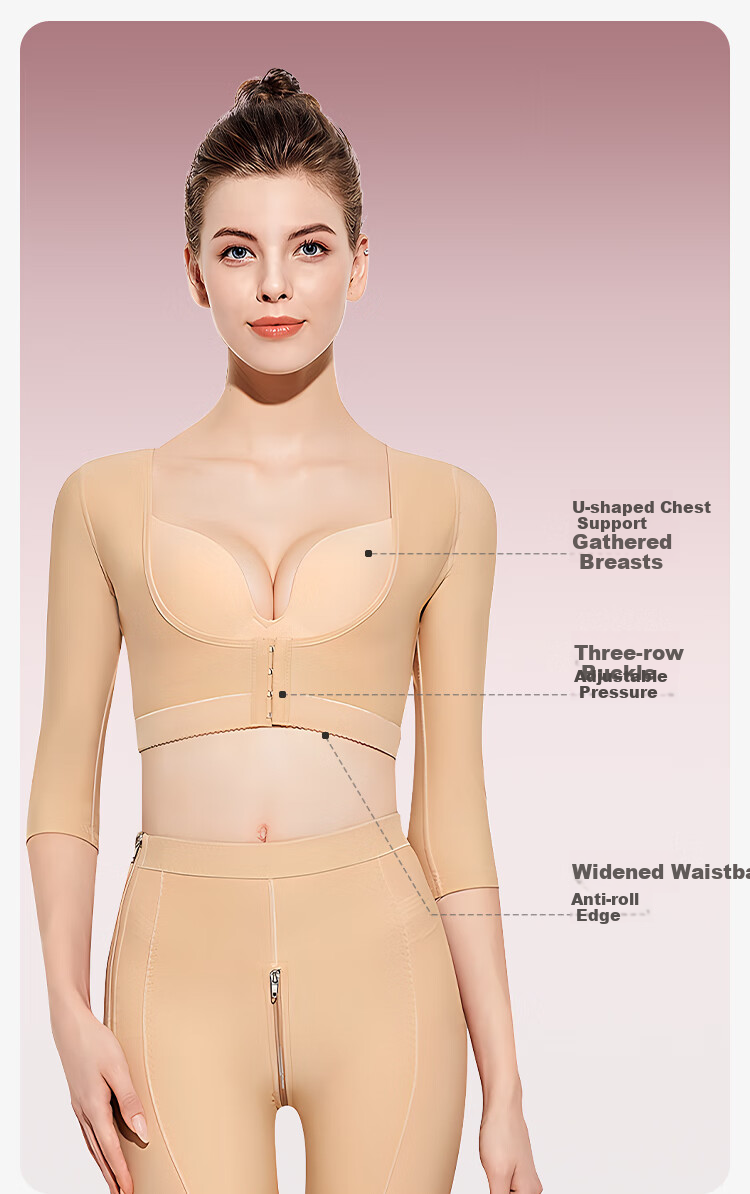 Livex Arm Lifting Post-Surgery Recovery Shaping Garment, Fat-Reducing And Shaping Clothing for Women, Side Support for Breast And Chest, Body-Shaping Underwear, Shoulder And Arm Sleeves 8