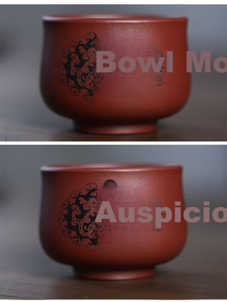Zunhu Purple Clay Tea Cups, Tasting Cups, Kung Fu Tea Accessories, Host Cups, Jianzhan Small Tea Bowls, Set of 2, Orchid Cups, 80ml 7