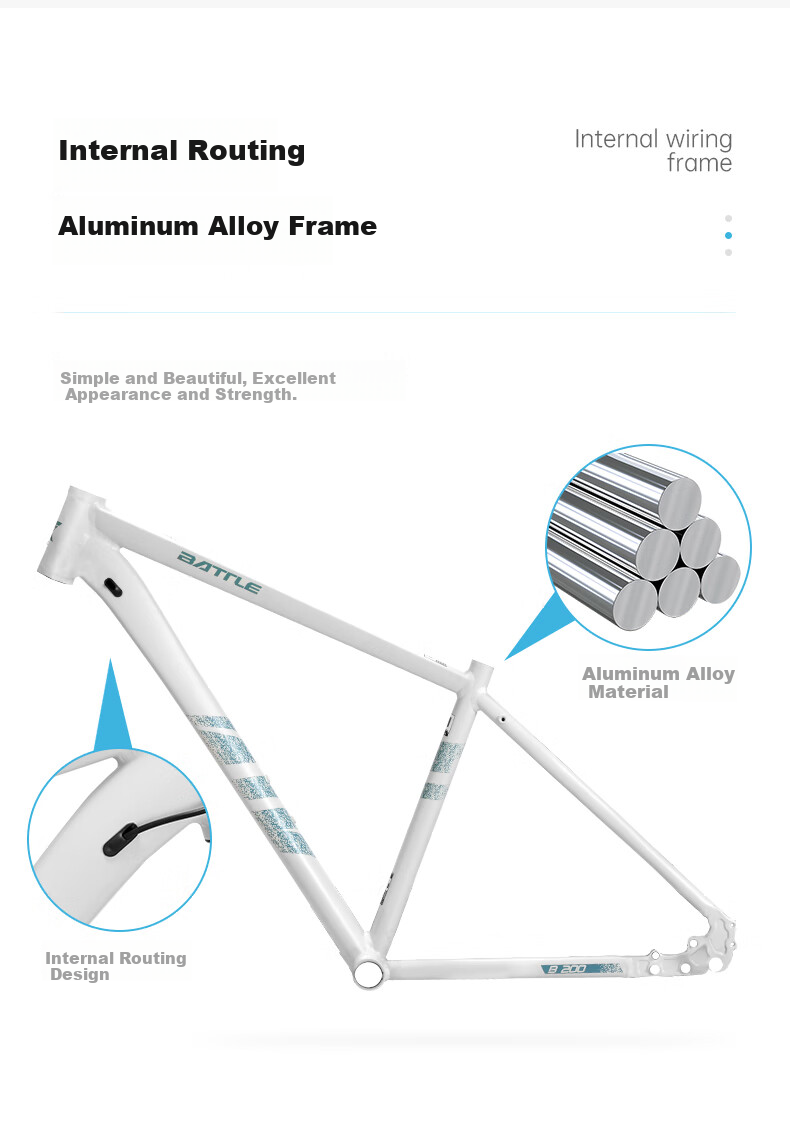 BATTLE Aluminum Alloy Road Bike with Internal Cable Routing, 700c Shimano 27-Speed, for Adult Men And Women, Students, Teenagers, Racing Bike 8