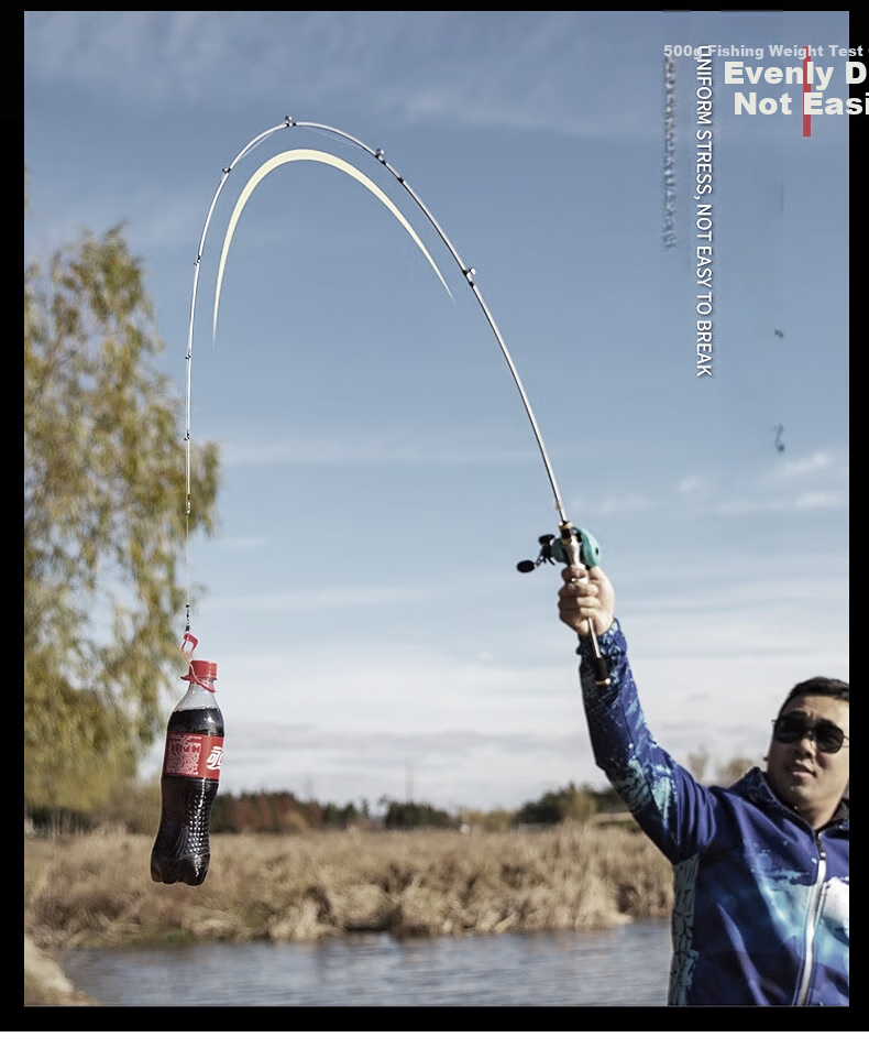 GW Fishing Rod, 1.68 Meters, Qinglan Topmouth Culter Rod, Pistol Grip, Left-Handed Baitcasting Reel, Lure Rod Set, UL Action, Ultra-Soft Action, Topmouth Culter Lure Rod, Lure Fishing Tackle, Fishing Rod 2