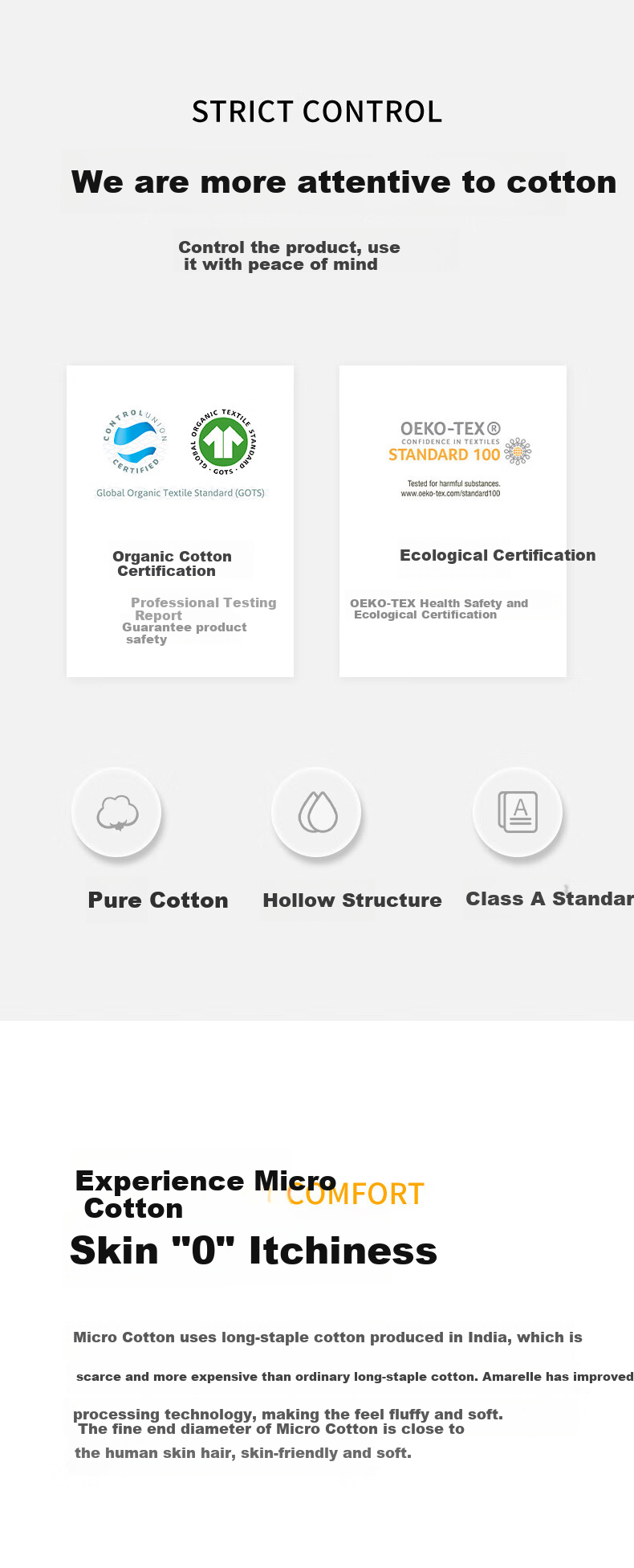 Amarelle Fit01 Absorbent Quick-Drying Soft Skin-Friendly Pure Cotton Face Towel, White 30*60cm, Pack of 3 2