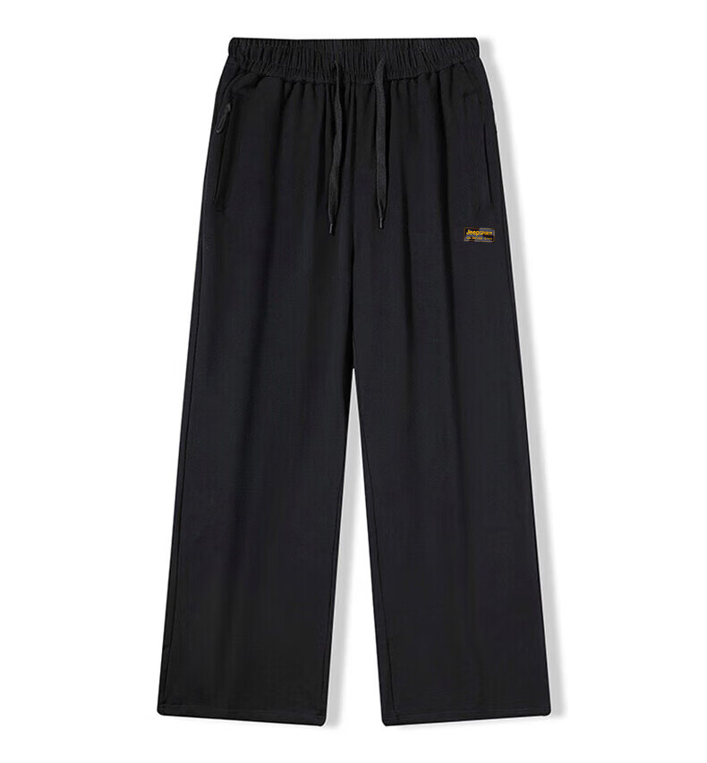 JEEP SPIRIT Men's Casual Pants, Loose Drawstring Straight-Leg Trousers, Spring Sweatpants, Versatile Outdoor Long Pants for Men, XL Size 5