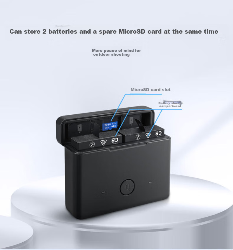 KanDao QooCam 3 Series Dual-Port Charging Station, Battery Manager, External Charging Case 3