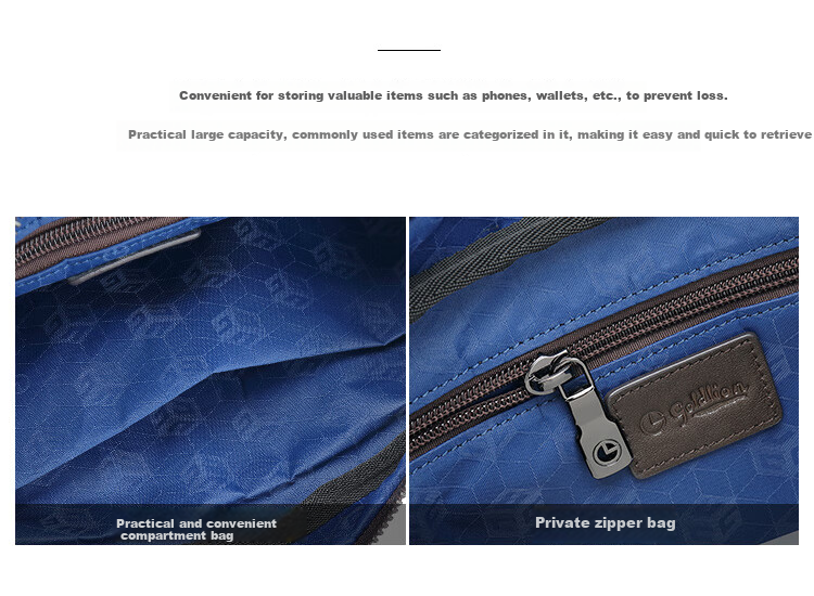 Goldlion Shoulder Bag Crossbody Small Bag Large Capacity Men's Bag Lightweight Messenger Bag, Birthday Gift Present 5
