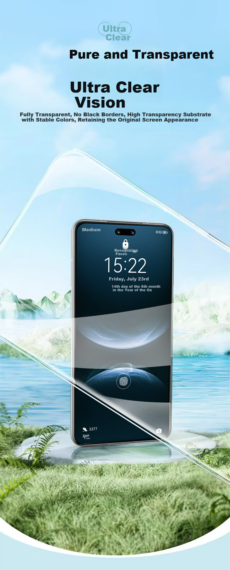 DIVI [Value Pack of 2] Screen Protector for Huawei Nova14Pro, Curved Full Coverage Soft Film for Nova14Pro, HD Anti-Fingerprint Smooth Non-Tempered Glass Film 12