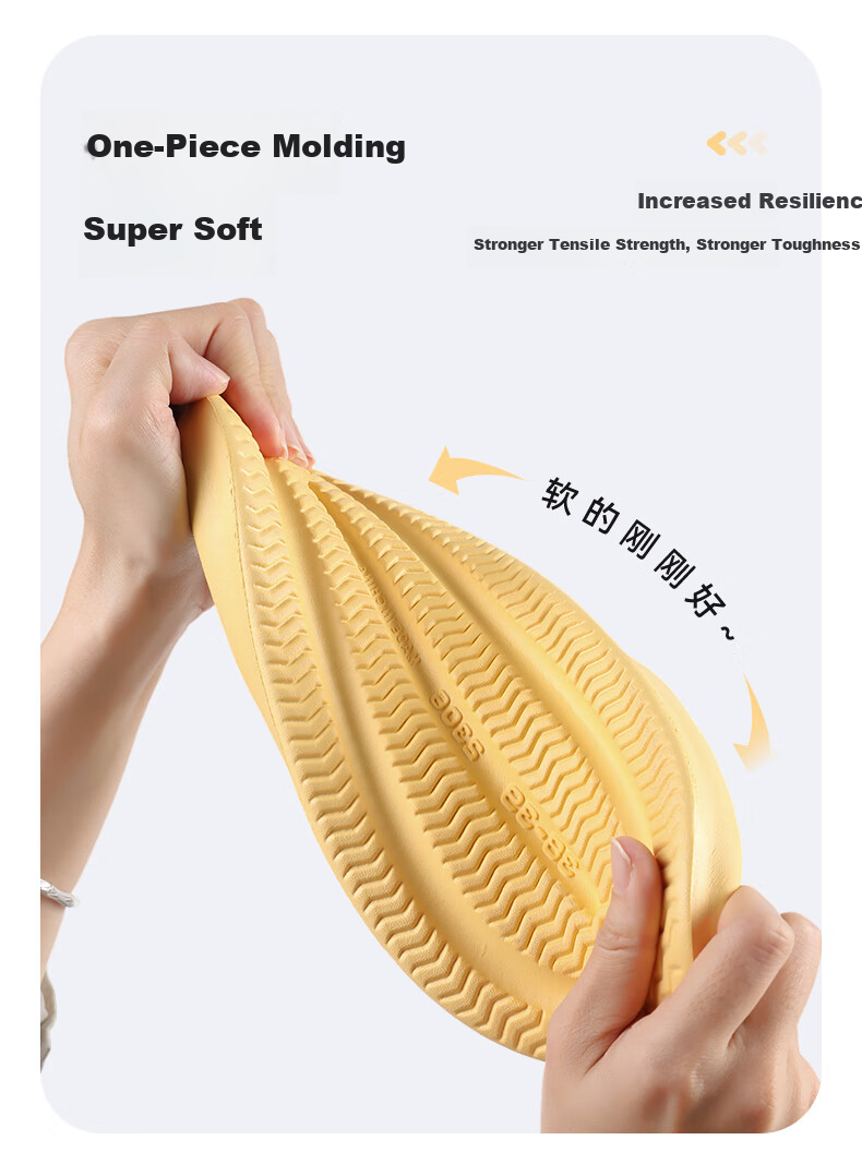 FOOTOPPO Slippers for Women And Men, Summer Home Use, Non-Slip Couple's Indoor Thick-Soled Bathroom Slide Sandals 6