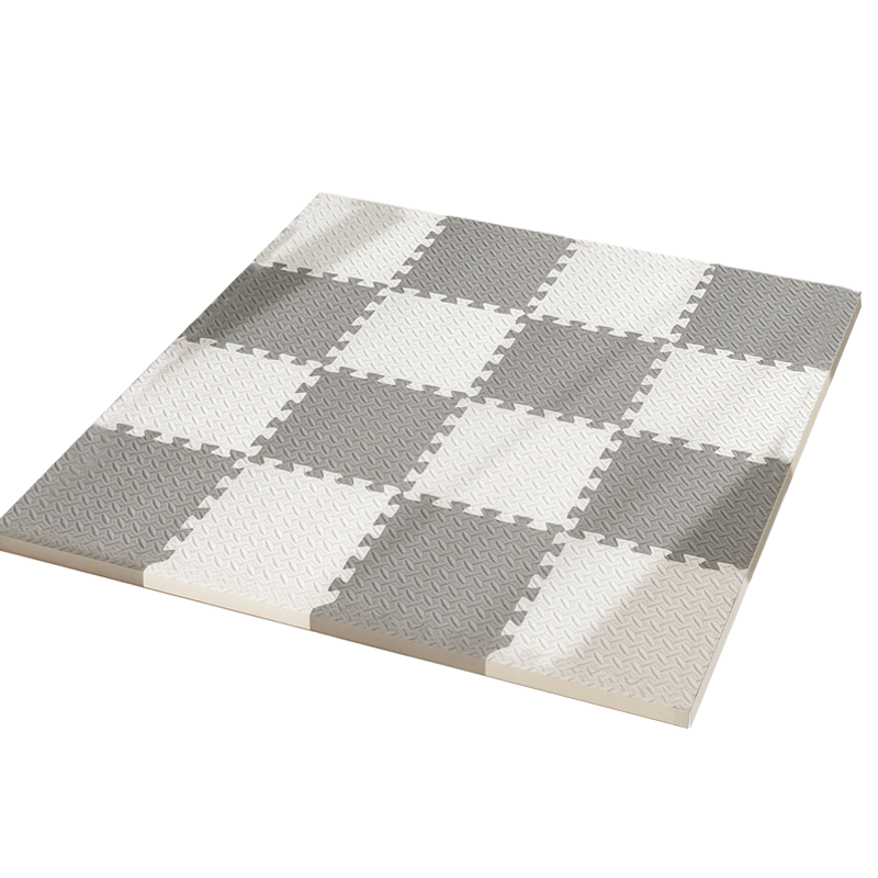 Babamama Interlocking PE Foam Floor Mat, Non-Slip Soundproof Formaldehyde-Free Crawling Mat for Bedroom And Living Room, 30*30cm, 16 Pieces