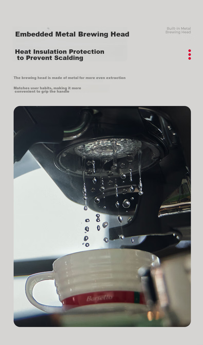 Barsetto [Brand Subsidy 15%] Baisengtu V1 Semi-Commercial Coffee Machine, Small Home Use Fully Automatic Dual Heating Italian Milk Frother Electric Fresh Ground Bean Grinder All-In Machine - Black 12