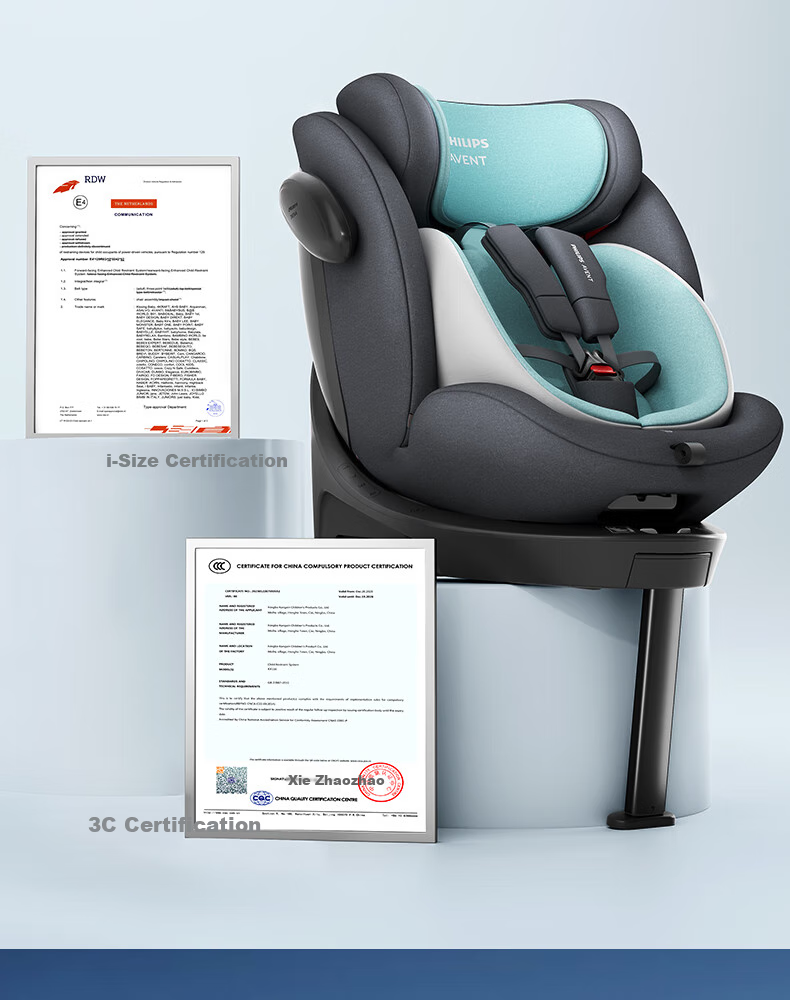 PHILIPS Child Safety Car Seat for Ages 0-12, 360-Degree Rotation, I-Size Certified, ISOFIX Five-Point System 19