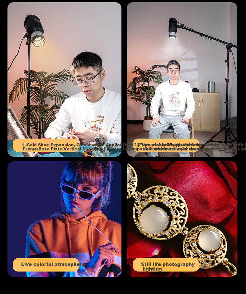 Hakutatz Hair Light, Live Streaming Special Fill Light, Contour Shaping Spotlight, Ceiling Spotlight, Photography God, Girl Atmosphere, Entertainment Live Room 6