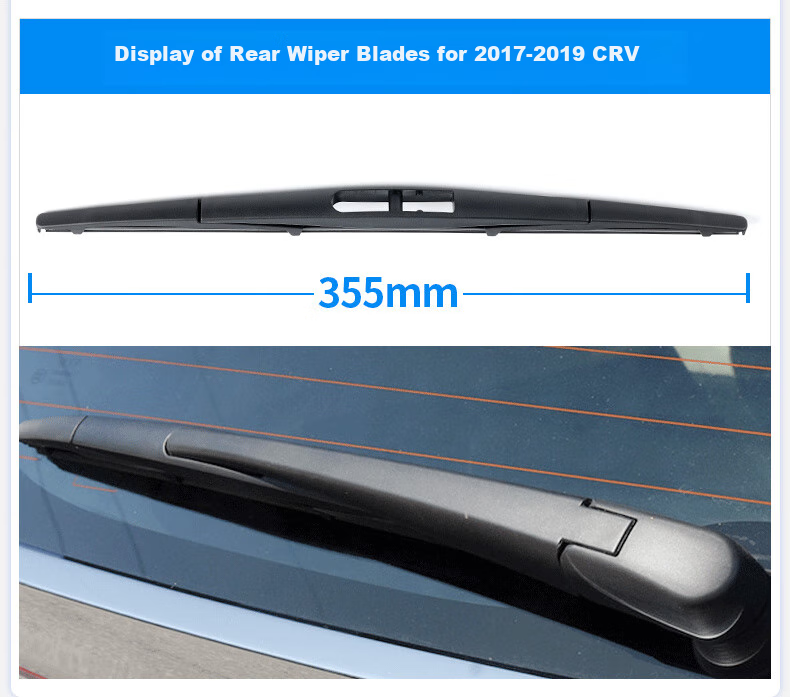 Meisim Rear Wiper Blade for CRV 07-11, Forester 04-24, Fit 03-20, Specialized Rear Window Wiper Blade, 1 Piece 5