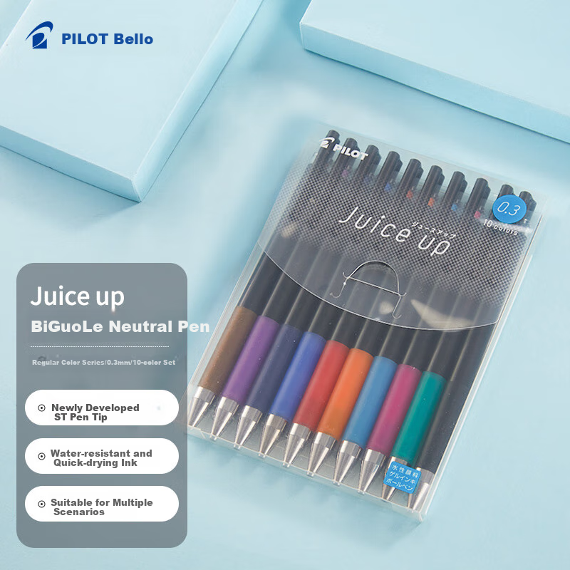 Цветной набор гелевых ручек PILOT Juice Up LJP200S310C, 0.3 мм, 10 цветов