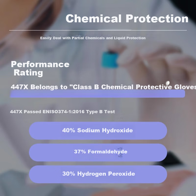 Ansell 4470 Disposable Nitrile Gloves, Thickened Wear-Resistant Food Grade Household Laboratory Inspection Protective Gloves 447X (100 Pieces/box) S