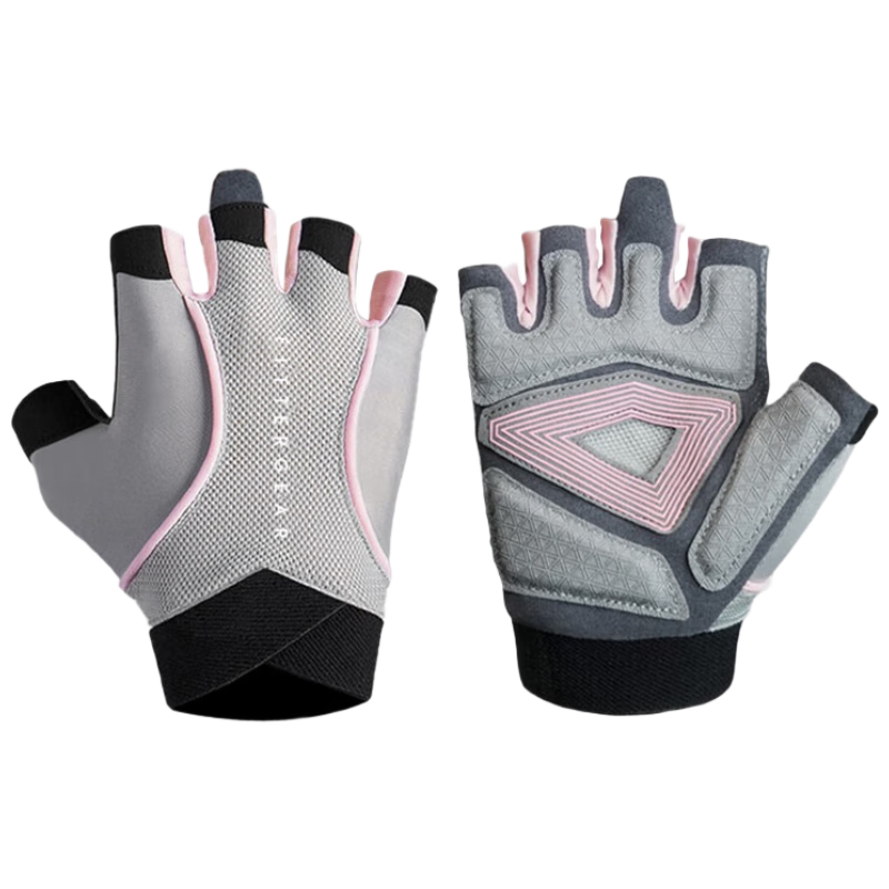 FITTER GEAR Women's Half-Finger Breathable Fitness Gloves Non-Slip Callus-Resistant for Dumbbell Yoga Training