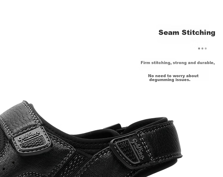 Goldlion Men's Sandals, Lightweight And Soft Casual Shoes, Comfortable And Durable Beach Shoes G596320255TRF Charcoal Gray Size 39 18