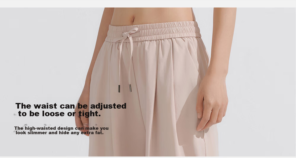 VVC Sun Protection Pants for Women, Summer UV-Resistant Breathable Straight-Leg Casual Versatile Trousers, Starry Gray, Size M 6