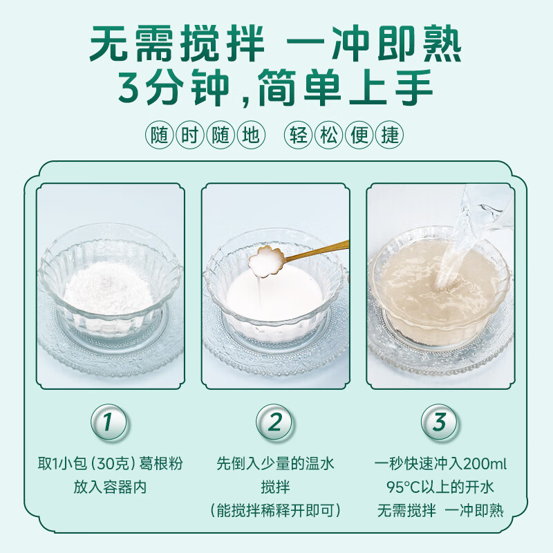 捷氏纯味葛根粉600g低脂肪柴葛0脂肪无蔗糖添加营养早代餐护胃食品