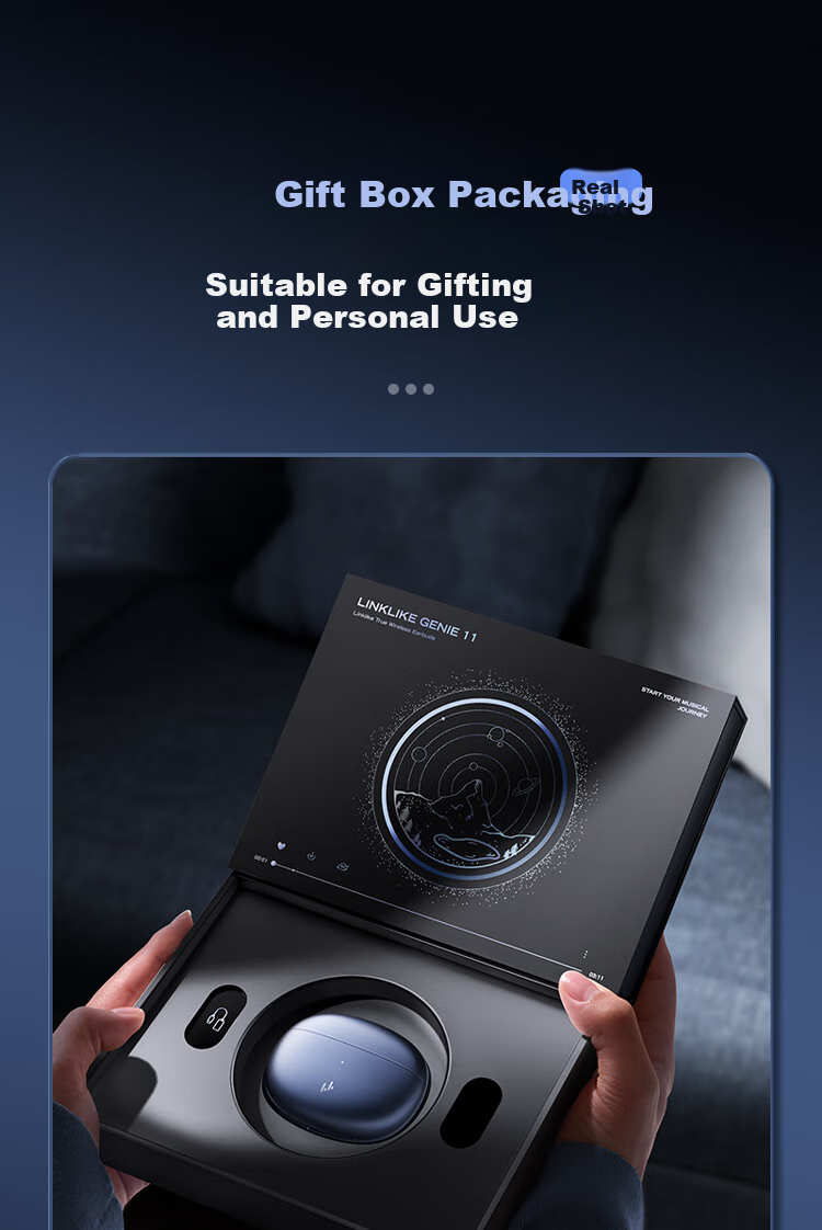 Linklike [Jingkong Dazhichang | Thousand-Yuan Level Sound Tuning] Bluetooth Earphones, Semi-In Wireless Headphones, Bluetooth 2026 Latest Model with Ultra-Long Battery Life, Compatible with Apple, Huawei, And Android 34