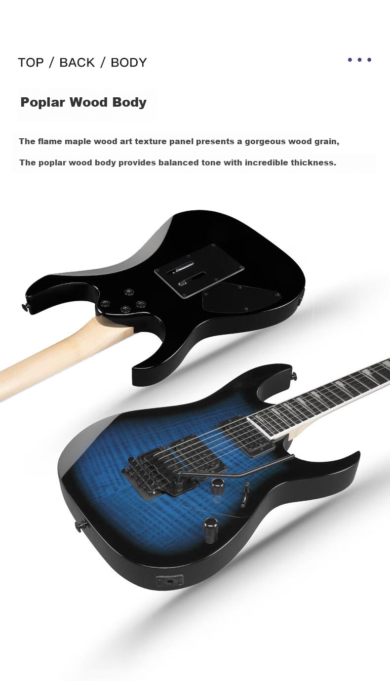IBANEZ GRGR330EX Electric Guitar, Entry-Level for Beginners, BKF Matte Black 5