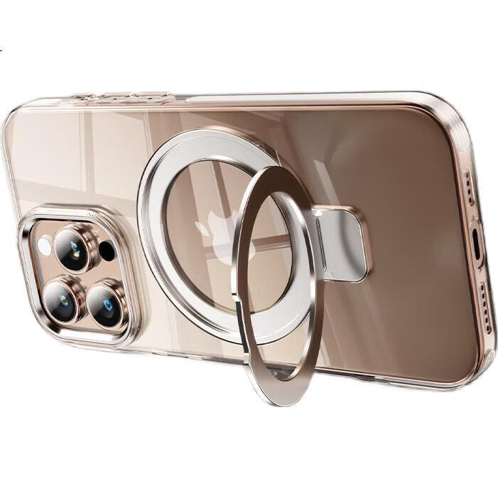 Чехол BIAZE для iPhone 16 Pro Max с магнитной подставкой, прозрачный, противоударный, MagSafe