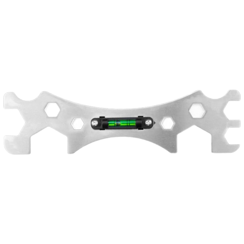Fengshang Multi-Functional Shower Head Wrench, Thickened Bathroom Wrench Tool for Home Use, Stainless Steel Small Wrench with Level Gauge