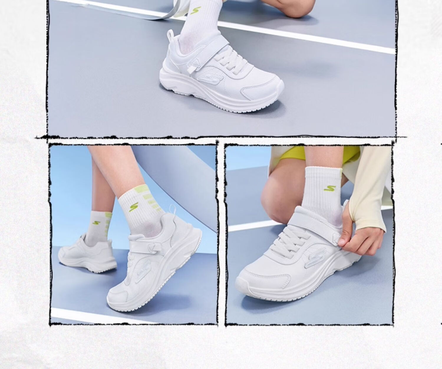 Skechers New Classic Children's Sneakers for Girls, Comfortable Versatile Casual Shoes 405681L 4