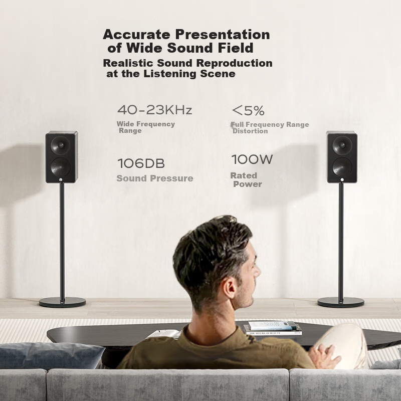 Lingke Shanming T5 Bluetooth Speaker, Desktop Computer Speaker, Home Subwoofer, Active High-Fidelity Wireless Hifi Subwoofer, Practical Birthday Gift [Golden Award], Red