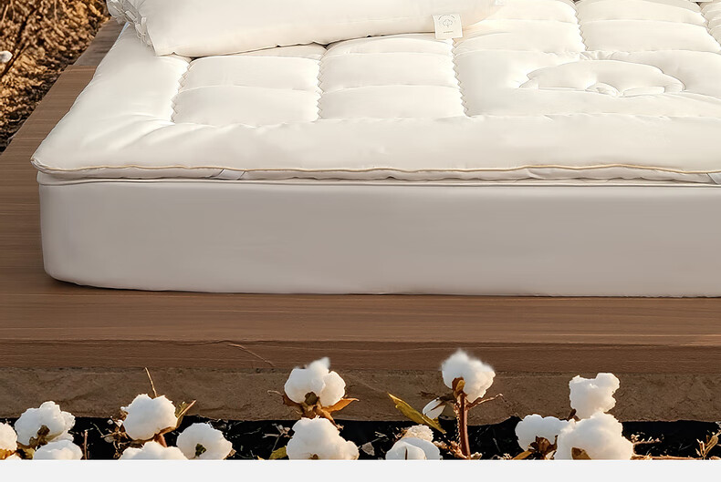 Shuixingjiafang Xinjiang Cotton Mattress, Class A Bedding, Student Dormitory Cotton Pad, Single Bed Mattress, 90×195×6cm 14