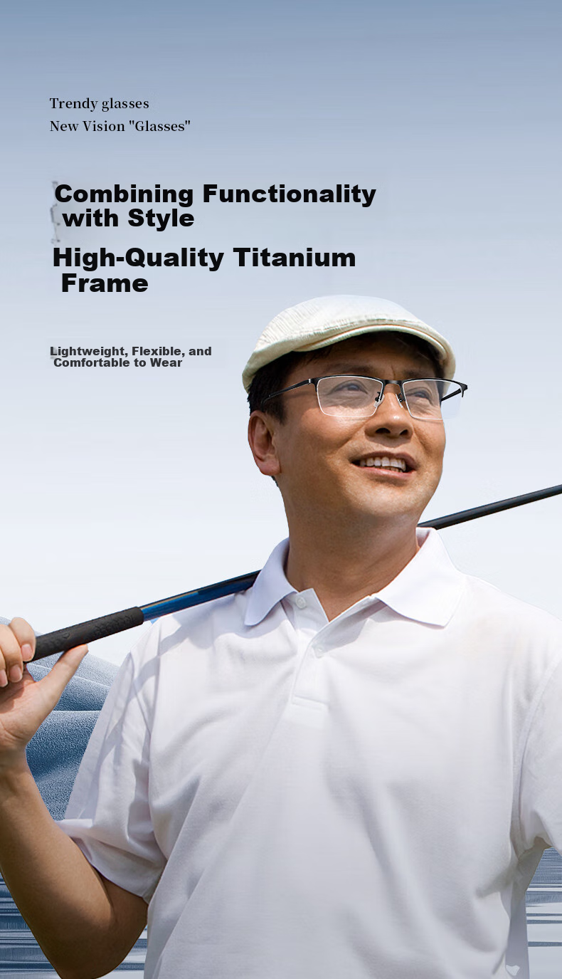 Pulais Reading Glasses for Men, Genuine Product, Imported from Japan, Ultra-Durable MR-8 Digital Anti-Blue Light Presbyopic Business Reading Glasses 2