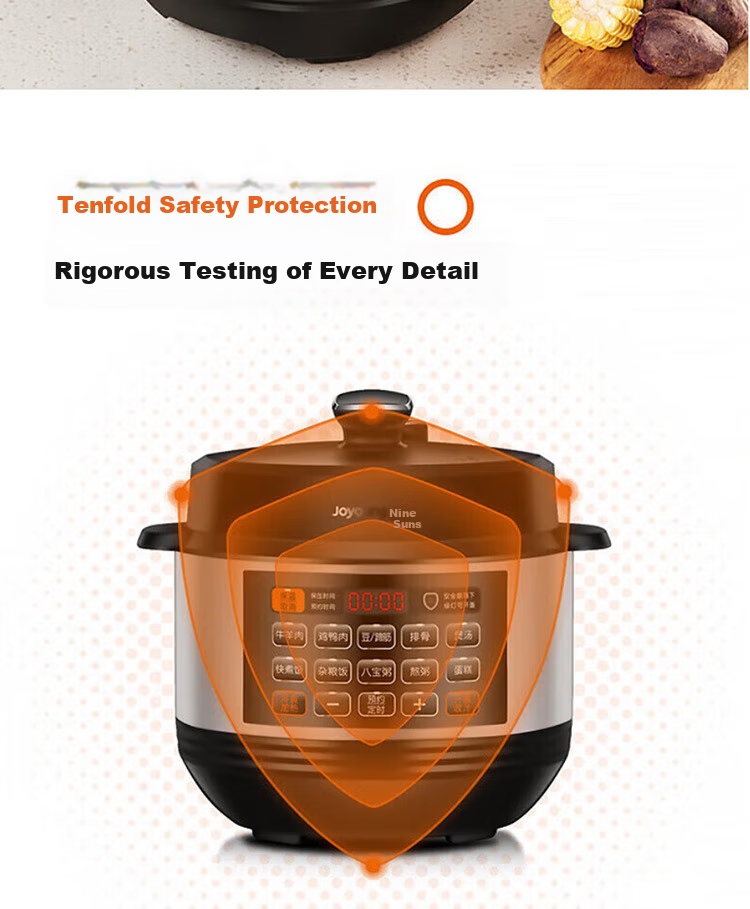 Joyoung Home Smart 6L Dual-Lid Pressure Cooker with One-Button Operation for Cooking Rice And Stewing Y-60C817 14