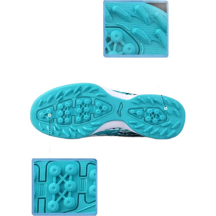 Футбольные бутсы Li-Ning для детей, модель Jin Series, зеленые, размер 32