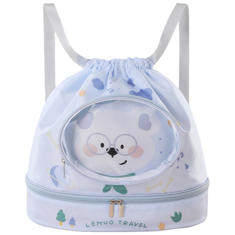 Lehuolvxing Swimming Bag with Dry And Wet Separation, Children's Swimwear Storage Swim Bag, Waterproof Backpack, Sports Small Double Shoulder Bag, Travel Equipment