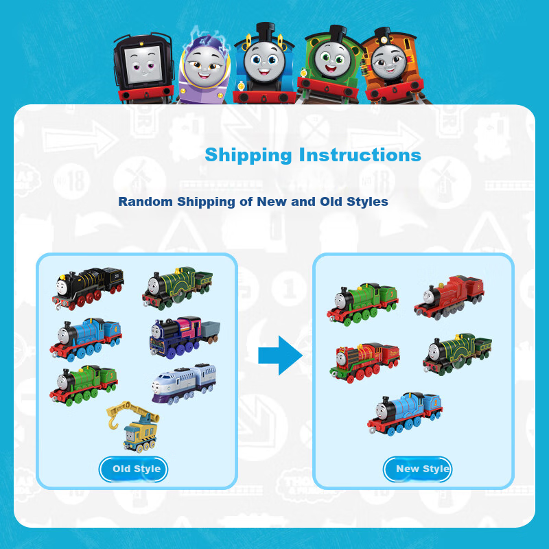 THOMAS&FRIENDS (Random Old Or New Style, 1 Train) Birthday Gift Train - Medium Alloy Small Train JHK84 1