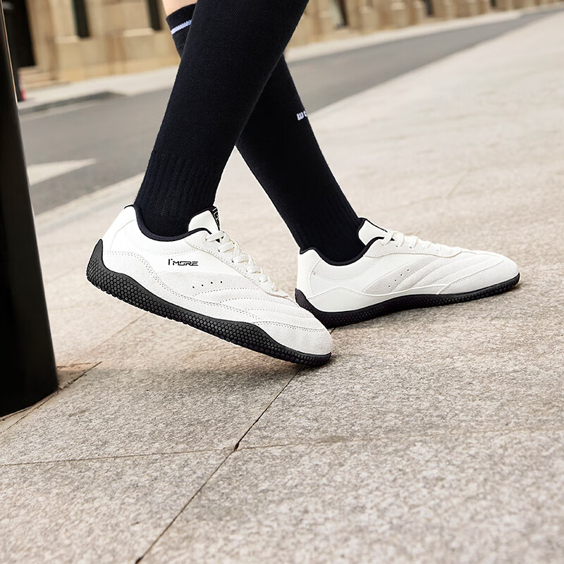 361° Women's Flat Shoes, Autumn Retro Racing Car Shoes, Miu Thin-Soled T-Toe Training Shoes, Casual Flats, 682546718-1