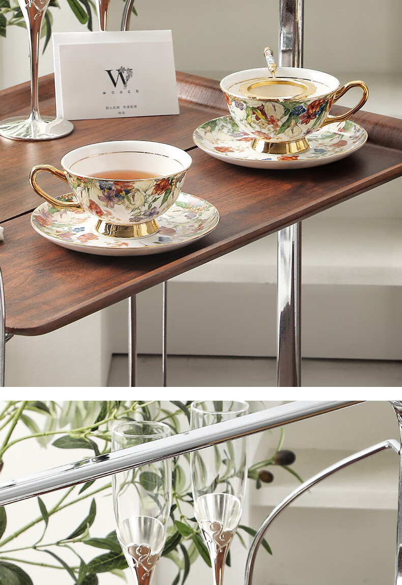 WOOCH Midsummer Garden Series Coffee Cup and Saucer Gift Set High-Value Couple Cups Wedding Birthday Housewarming Gift 10