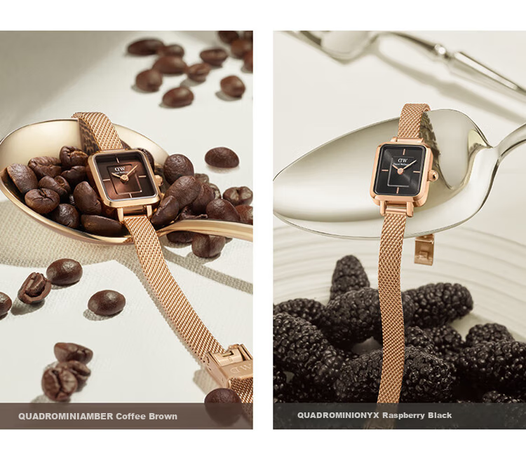 DanielWellington DW Ladies Watch, Vintage Small Sugar Cube Quartz Steel Strap Quartz Wristwatch, Birthday Gift for Girlfriend, DW726 7