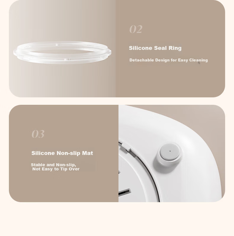 OIDIRE (Oudian) Micro-Pressure Rice Cooker, High-Pressure Electric Pressure Cooker, Dual Intelligent Modes for High And Low Pressure, Stainless Steel 3L | Non-Coated (Stainless Steel Inner Pot) · Cloud Soft White 32