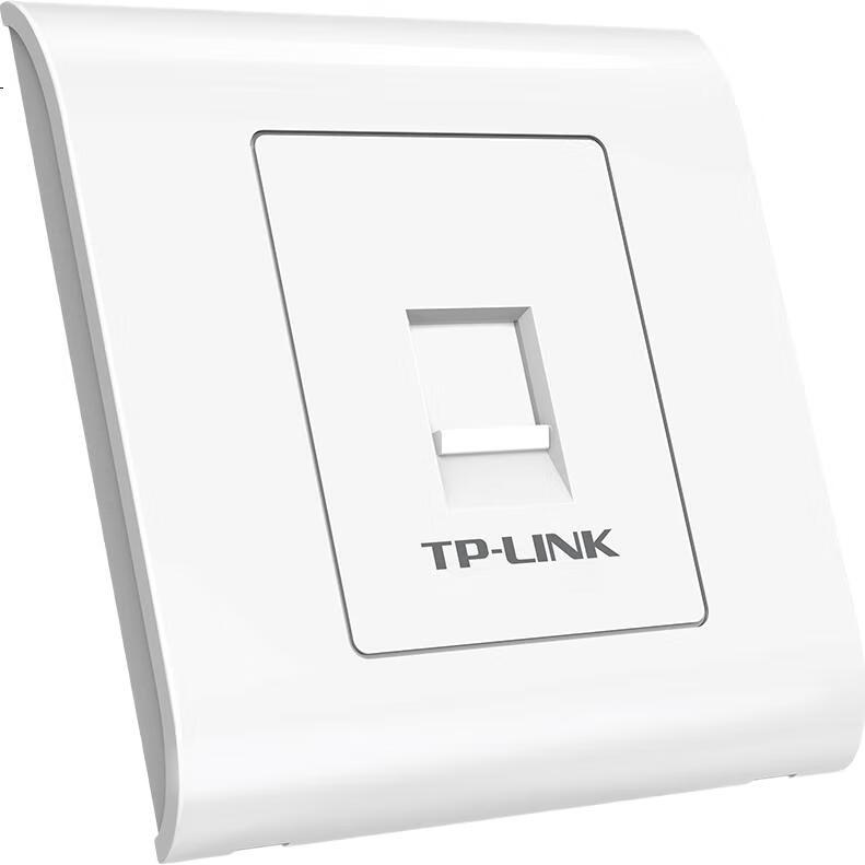 TP-LINK TL-EF601 Однопортовая информационная панель сети, 86-тип, инженерная, сетевая розетка для компьютерного кабеля Cat6, без сверления